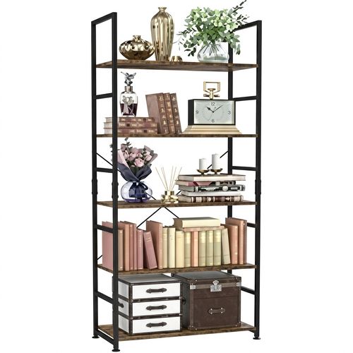 NUMENN 5 Tier Bookshelf Standard