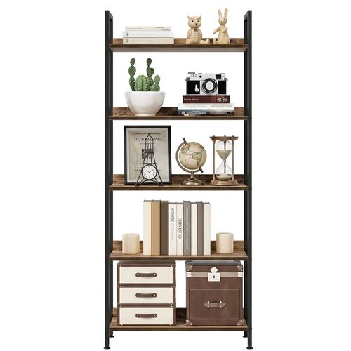 NUMENN 5 Tier Bookshelf Wide