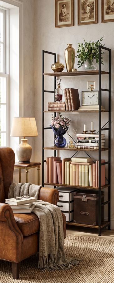 NUMENN 5 Tier Classic with books